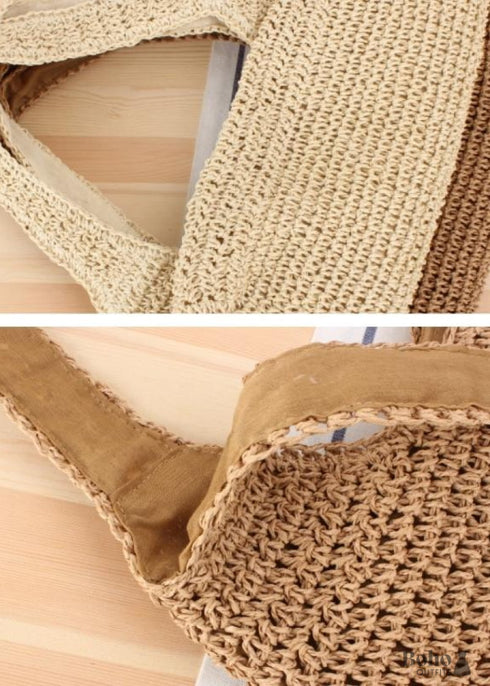 Boho Straw Tote Bag Madelyn